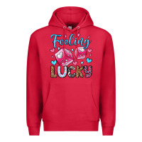 Cardinal feeling lucky valentine's day olivia Premium Hoodie - OliviaCreatesArt