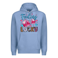 Colony Blue feeling lucky valentine's day olivia Premium Hoodie - OliviaCreatesArt