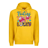 Lemon feeling lucky valentine's day olivia Premium Hoodie - OliviaCreatesArt