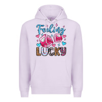 Lilac feeling lucky valentine's day olivia Premium Hoodie - OliviaCreatesArt
