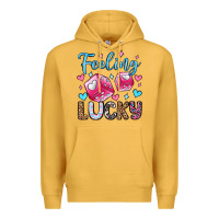 Mustard feeling lucky valentine's day olivia Premium Hoodie - OliviaCreatesArt