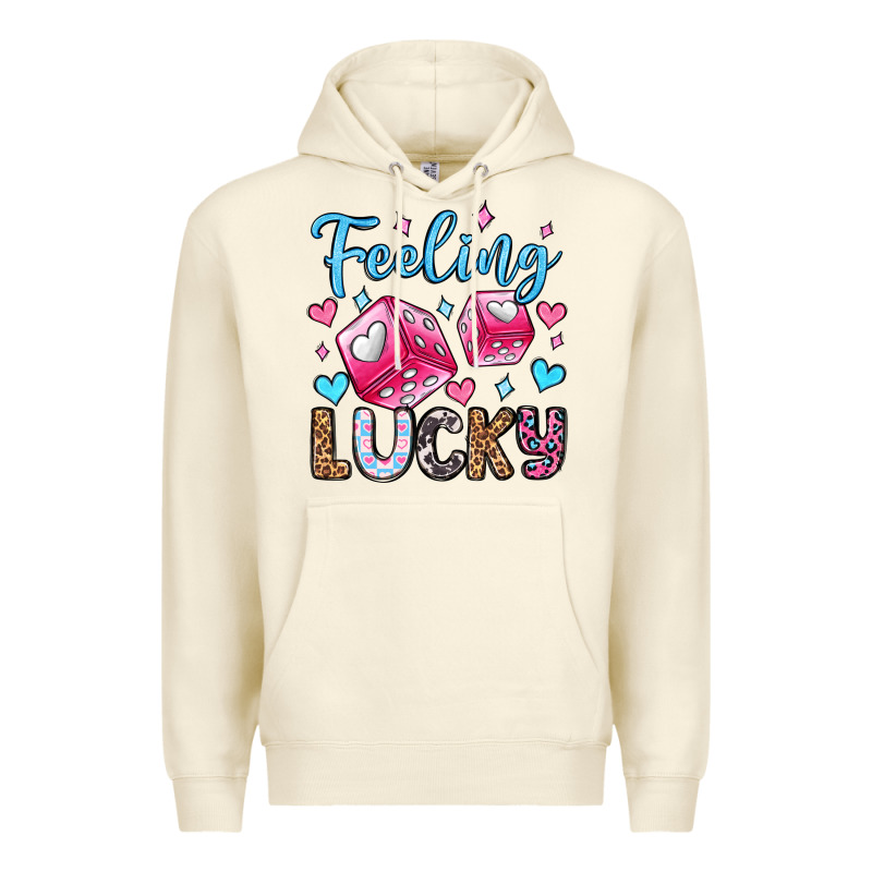 Feeling Lucky Valentine's Day Olivia Premium Hoodie by OliviaCreatesArt | Teevron