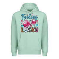 Seafoam feeling lucky valentine's day olivia Premium Hoodie - OliviaCreatesArt