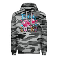 Slate Camo feeling lucky valentine's day olivia Premium Hoodie - OliviaCreatesArt
