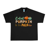 Black cutest pumpkin in the patch Urban Heavy Tee - BundleAndBundleShop