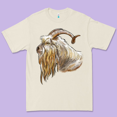 Kiko Goat Face Premium Tee Designed By Lillyallendesigns