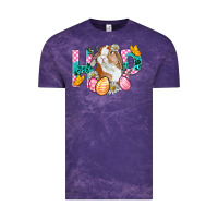 Cloud Purple Hop Bunny Easter Vintage Tee - BundleAndBundleShop
