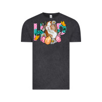 Vintage Black Hop Bunny Easter Vintage Tee - BundleAndBundleShop