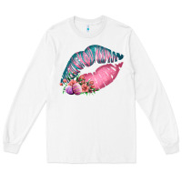 White Eared Turquoise Pink Easter Lips Long Sleeve Tee - Bettercallsaul