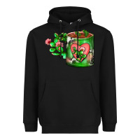 Black Cactus Coffee cup Heavyweight Hoodie - FaDigitalArtStudio