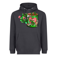 Smoke Cactus Coffee cup Heavyweight Hoodie - FaDigitalArtStudio