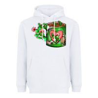 White Cactus Coffee cup Heavyweight Hoodie - FaDigitalArtStudio