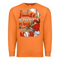 Carrot My favorite baseball player calls me mom Premium Sweatshirt - FaDigitalArtStudio