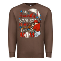Chestnut My favorite baseball player calls me mom Premium Sweatshirt - FaDigitalArtStudio