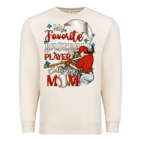 Sandshell My favorite baseball player calls me mom Premium Sweatshirt - FaDigitalArtStudio