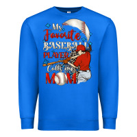 True Royal My favorite baseball player calls me mom Premium Sweatshirt - FaDigitalArtStudio