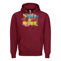 Burgundy teach love inspire Zipper Hoodie - CowGirlArtShop