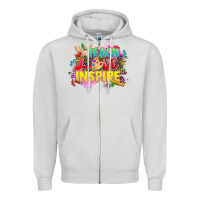 Dove Grey teach love inspire Zipper Hoodie - CowGirlArtShop