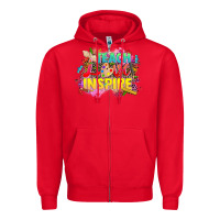 Red teach love inspire Zipper Hoodie - CowGirlArtShop