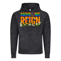 Vintage Black LGBTQ+ Rainbows Reign Vintage Hoodie - BundleAndBundleShop