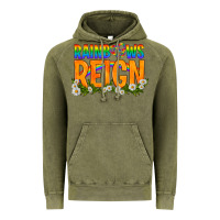 Vintage Olive LGBTQ+ Rainbows Reign Vintage Hoodie - BundleAndBundleShop