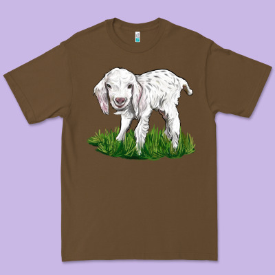 Baby Angora Goat Premium Tee Designed By Lillyallendesigns