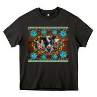 Asphalt western baby cow turquoise gemstones  leopards Heavy Core Tee - BarkalooDesign