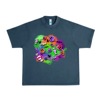 Midnight Navy halloween candy patches Urban Heavy Tee - BundleAndBundleShop