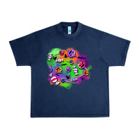 Navy halloween candy patches Urban Heavy Tee - BundleAndBundleShop