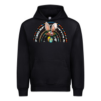 Black easter rainbow Urban Hoodie - CowhideDigitalArt
