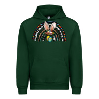 Forest Green easter rainbow Urban Hoodie - CowhideDigitalArt