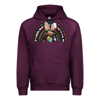 Mauve Wine easter rainbow Urban Hoodie - CowhideDigitalArt
