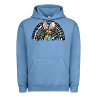 Pigment Pebble Blue easter rainbow Urban Hoodie - CowhideDigitalArt