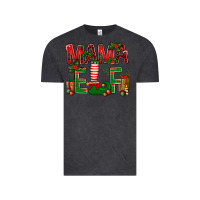 Vintage Black Christmas Mama Elf Vintage Tee - BundleAndBundleShop