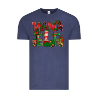 Vintage Denim Christmas Mama Elf Vintage Tee - BundleAndBundleShop