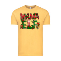 Vintage Mustard Christmas Mama Elf Vintage Tee - BundleAndBundleShop