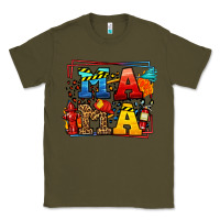 Army Green leopard frame firefighter mama Mother's Day Classic Tee - LillyAllenDesigns