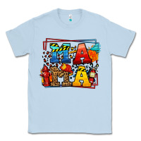 Dusty Blue leopard frame firefighter mama Mother's Day Classic Tee - LillyAllenDesigns