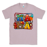 Lilac leopard frame firefighter mama Mother's Day Classic Tee - LillyAllenDesigns