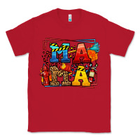 Red leopard frame firefighter mama Mother's Day Classic Tee - LillyAllenDesigns