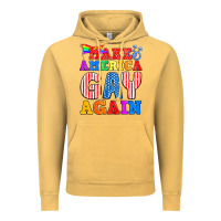 Vintage Mustard Make America Gay Again Vintage Hoodie - BundleAndBundleShop
