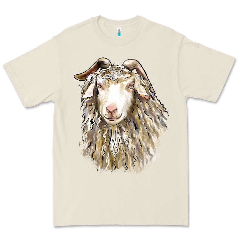 Angora Goat Face Premium Tee by LillyAllenDesigns | Teevron