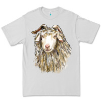 Dove Grey Angora Goat Face Premium Tee - LillyAllenDesigns