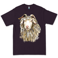 Plum Angora Goat Face Premium Tee - LillyAllenDesigns