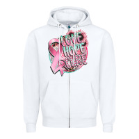 White love hope cure Zipper Hoodie - CowGirlArtShop