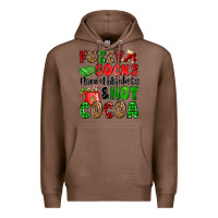 Chestnut fuzzy socks flannel blankets and hot cocoa Premium Hoodie - OliviaCreatesArt