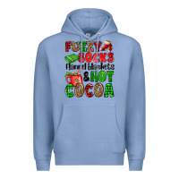 Fuzzy Socks Flannel Blankets And Hot Cocoa Premium Hoodie | Teevron