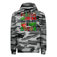 Slate Camo fuzzy socks flannel blankets and hot cocoa Premium Hoodie - OliviaCreatesArt