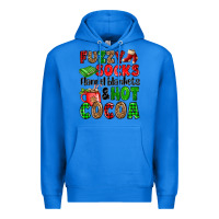 True Royal fuzzy socks flannel blankets and hot cocoa Premium Hoodie - OliviaCreatesArt