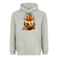 Moon Dust Halloween Jack O Lantern Bobba Cup Heavyweight Hoodie - FaDigitalArtStudio
